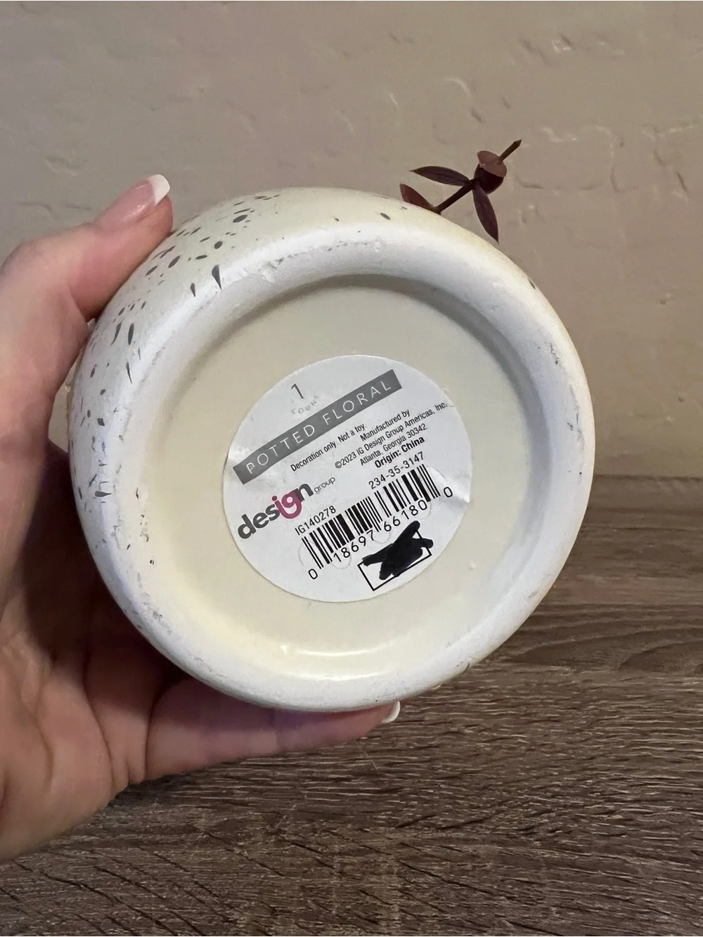 Target Bullseye Potted Floral Fall Ceramic Vase Flowers NWT